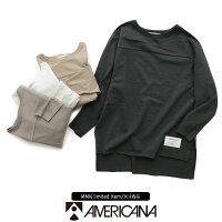 【2020SS】AMERICANA×MMN【別注アイテム】アメリカーナback刺繍カットソーBRF-451AGB【RCP】