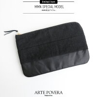 【2018SS】ARTEPOVERA×MMN【別注アイテム】アルテポーヴェライタリアリネンレザーポーチ2018summer76【RCP】クラッチバッグ