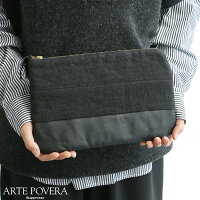 【2018SS】ARTEPOVERA×MMN【別注アイテム】アルテポーヴェライタリアリネンレザーポーチ2018summer76【RCP】クラッチバッグ