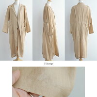 【2020SS】AudreyandJohnWadオードリーアンドジョンワッドリネンガウンスプリングコートH4200【RCP】