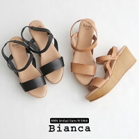 【2020SS】Bianca×MMN【別注アイテム】ビアンカゴムベルトウェッジサンダル8156【RCP】