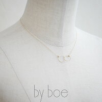 【2019SS】byboeバイボーサークルインターロッキングチェーンネックレス251【RCP】