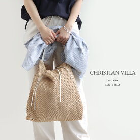 CHRISTIAN VILLA クリスチャンヴィラ　レザーハンドルメッシュバッグ 4982【RCP】2023AW ハンドバッグ