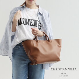 CHRISTIAN VILLA クリスチャンヴィラ　 2WAYラージサイズベーシックハンドバッグ 5242【RCP】2024SS レザー