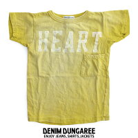 【2018SS】【kids】DENIMDUNGAREEデニムダンガリービンテージ天竺HEARTポケットTEE782455【RCP】遠足・アウトドア