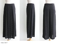 【2018SS】【送料無料】dolly-seanドリーシーンドットダブルクロスワイドパンツM8854【RCP】