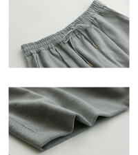 【2019AW】DONEEYU×MMN【別注アイテム】ドニーユカシミヤタッチ両面起毛ドロストパンツU2553【RCP】