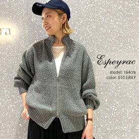 Espeyrac エスペラック　ドライバーズ ニットカーディガン 7452803【RCP】2024AW ライトアウター ローゲージニット