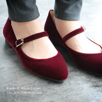 【2018★AW】【送料無料】FABIORUSCONIファビオルスコーニストラップフラットパンプスF-4422【RCP】
