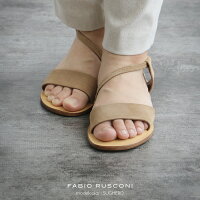 【2019SS】【送料無料】FABIORUSCONIファビオルスコーニバックストラップスエードサンダルDE10【RCP】