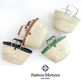 Fatima Morocco　ファティマモロッコ　フチレザーロープバスケットL 23SS-BSK025【RCP】2023SS カゴバッグ