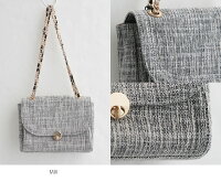 【2019SS】【送料無料】HashibamiハシバミラウンドフォルムメタリックチェーンバッグHa-1812-957/EW-1812-957【RCP】