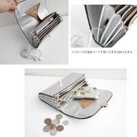 【2019SS】【送料無料】HashibamiハシバミラウンドフォルムメタリックウォレットバッグHa-1812-961【RCP】