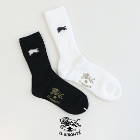 ＼WonderLand ／【対象商品10%OFF】 IL BISONTE イルビゾンテ　LOGO EMBROIDERY SOCKS　ソックス　54232-3-09483【RCP】靴下 ギフト ユニセックス