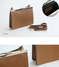 【2019AW】【送料無料】AULENTTI×MMN【別注アイテム】オウレンティ2wayレザースクエアバッグFG-189556-CR-B【RCP】フォーマルがま口