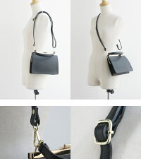 【2019AW】【送料無料】AULENTTI×MMN【別注アイテム】オウレンティ2wayレザースクエアバッグFG-189556-CR-B【RCP】フォーマルがま口