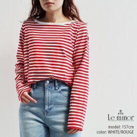 Le minor ルミノア　LILITH ボーダーカットソー TENF15104WBK/TENF15104WRG/TENF15104WMG【RCP】