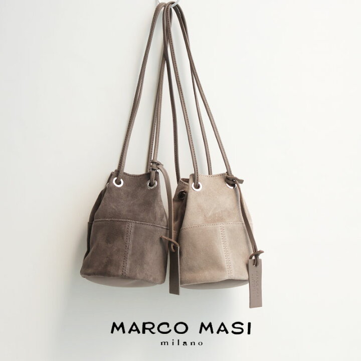 楽天市場】【60％OFF】MARCO MASI マルコマージ 巾着バッグ 3102-SUEDE  