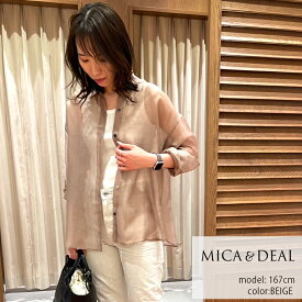 MICA&DEAL マイカアンドディール sheer shirt シアーシャツ 0124101025-【RCP】2024SS