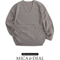 【2018AW】【送料無料】MICA&DEAL×MMN【色別注】マイカアンドディールホールガーメントVネックニットプルオーバーM18D204【RCP】