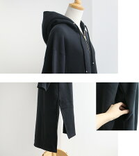 【10%★OFF】【2019AW】MICANA×MMN【別注アイテム】マイカーナフード付きスウェットワンピースASO-385LMC/GB【RCP】