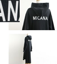 【10%★OFF】【2019AW】MICANA×MMN【別注アイテム】マイカーナフード付きスウェットワンピースASO-385LMC/GB【RCP】