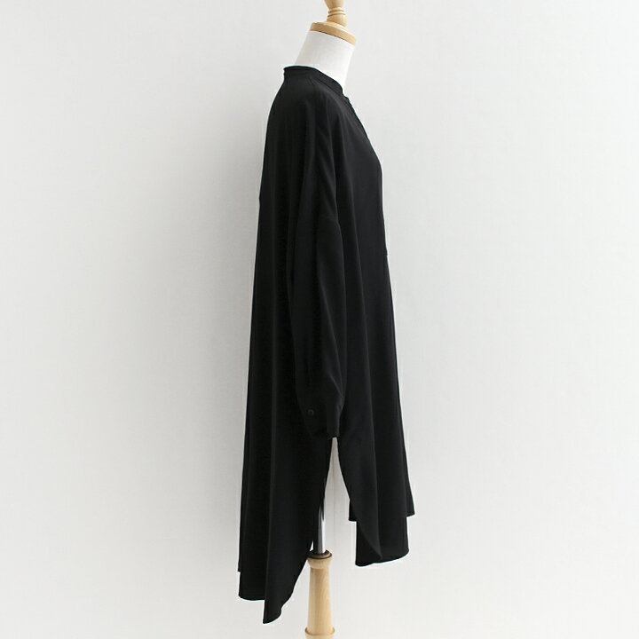 楽天市場】mizuiro ind ミズイロインド band collar long shirt バンド 