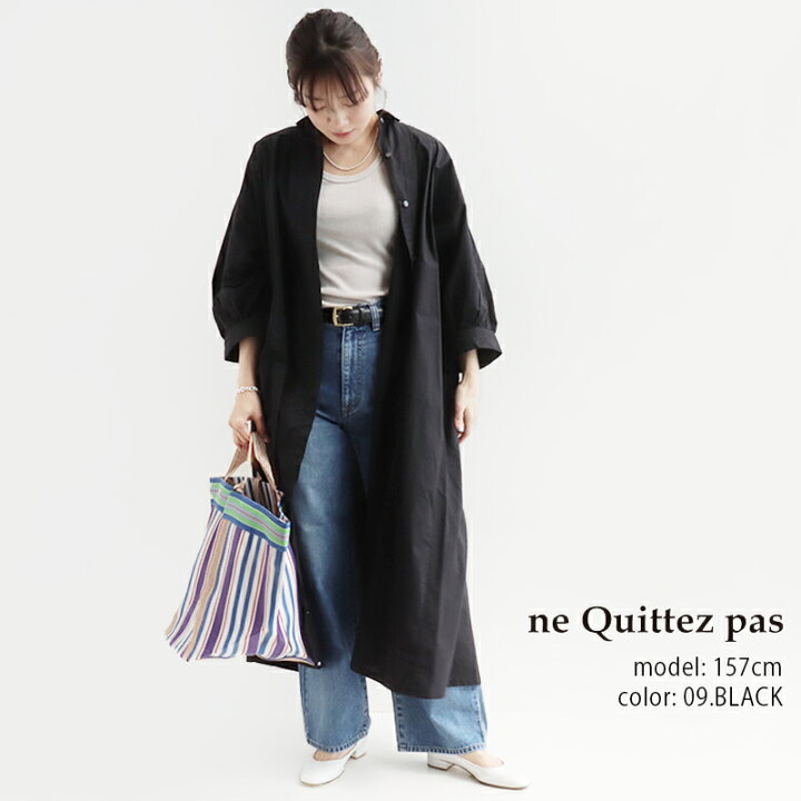 楽天市場】ne quittez pas ヌキテパ FINE POPLINE KIKA EMB BIG SHIRTS 