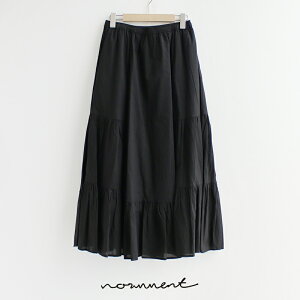 normment �m�[�����g�@COTTON VOIL TIERED SKIRT �R�b�g���{�C���e�B�A�[�h�X�J�[�g S25S-1941 �yRCP�z 2025SS �{�g���X 25gw