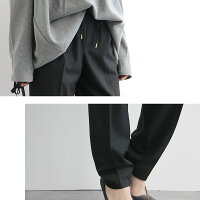 【10%OFF】【2019AW】portcrosグロッシー裏起毛ドロストトラウザーパンツI8529【RCP】