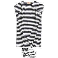 【2018SS】【送料無料】TraditionalWeatherwearトラディショナルウェザーウェアフレンチスリーブジャージチュニックL181HJTU0002RB【RCP】ボーダー・ワンピース