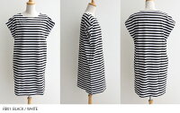 【2018SS】【送料無料】TraditionalWeatherwearトラディショナルウェザーウェアフレンチスリーブジャージチュニックL181HJTU0002RB【RCP】ボーダー・ワンピース
