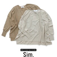 【2019AW】【送料無料】Sim.×MMN【別注アイテム】シムコットンシルクVネックプルオーバーS194KM060【RCP】