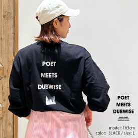 POET MEETS DUBWISE ポエットミーツダブワイズ 　PMD LOGO L/S T-SHIRT PMDロゴロングスリーブTシャツ PMDLS-0551【RCP】 2025SS カットソー ロンT 313d
