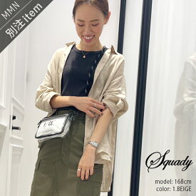 ＼OUTLET SALE／【40％OFF】Squady×MMN【別注アイテム】 スカディ 60Sフレンチリネンカシュクールシャツ EW-320509【RCP】 お出掛け カジュアル 春 夏