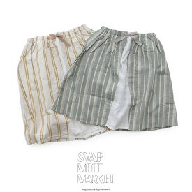 【kids】【120/130/140cm】SWAP MEET MARKET スワップミートマーケット　ストライプレーヤード膝丈スカート 2292801【RCP】キッズ jss