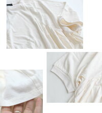 【2019SS】【kids】SWAPMEETMARKETスワップミートマーケット綿モダール5分袖ギャザープルオーバー2298403【RCP】