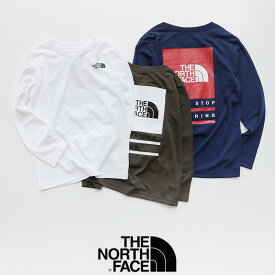 【kids】THE NORTH FACE ノースフェイス　ロングスリーブTNFバグフリーロゴティー（キッズ）NTJ12134【RCP】