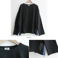 【2019AW】【kids】THEGROOVYCOLORSグルービーカラーズ天竺サイドジップワイドTEE1698452【RCP】