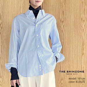 THE SHINZONE �V���]�[���@OXFORD SHIRT �I�b�N�X�t�H�[�h�V���c 26AMSBL01�yRCP�z�g�b�v�X �{�^���_�E���V���c
