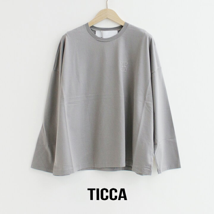 楽天市場】TICCA ティッカ エンブロイダリーロングTシャツ TBDS-392 