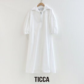 TICCA ティッカ　フラワーレースパフスリーブワンピース　TBES-114【RCP】2025SS ワンピース 313d