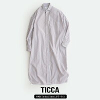 【2020SS】TICCA×MMN【別注アイテム】ティッカスクエアビッグロングシャツTBKS-323/TBKS-333【RCP】マルチストライプ