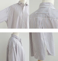 【2020SS】TICCA×MMN【別注アイテム】ティッカスクエアビッグロングシャツTBKS-323/TBKS-333【RCP】マルチストライプ