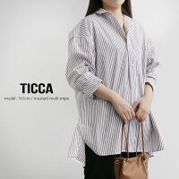 【2020SS】TICCA×MMN【別注アイテム】ティッカスクエアビッグシャツUNITBKS-322/TBKS-332【RCP】マルチストライプ