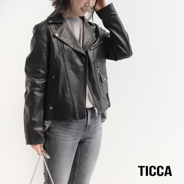 楽天市場】【40％OFF】TICCA ティッカ ダブルライダースジャケット  