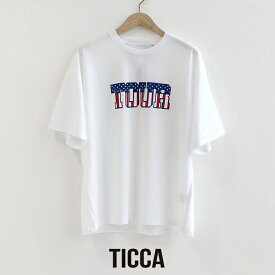 ＼Wonderland／【期間限定 10％OFF】TICCA ティッカ　TOUR ロゴTシャツ TBES-474 【RCP】 2025SS カットソー プリントTシャツ