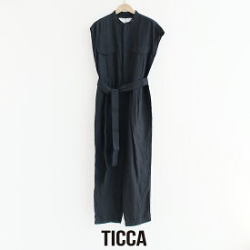 ＼FINAL SALE／【30％OFF】TICCA ティッカ　リネンコンビネゾン TBES-411【RCP】2025SS オールインワン