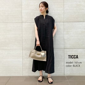 TICCA ティッカ　リネン2WAYフレンチシャツ TBES-406【RCP】2025SS ワンピース