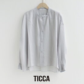 TICCA ティッカ　セルロースシルクシャツブラウス TBEA-121【RCP】2025AW シャツ